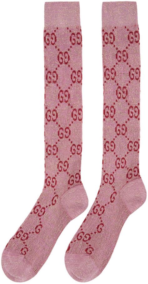 pink lurex gucci|gucci pink socks.